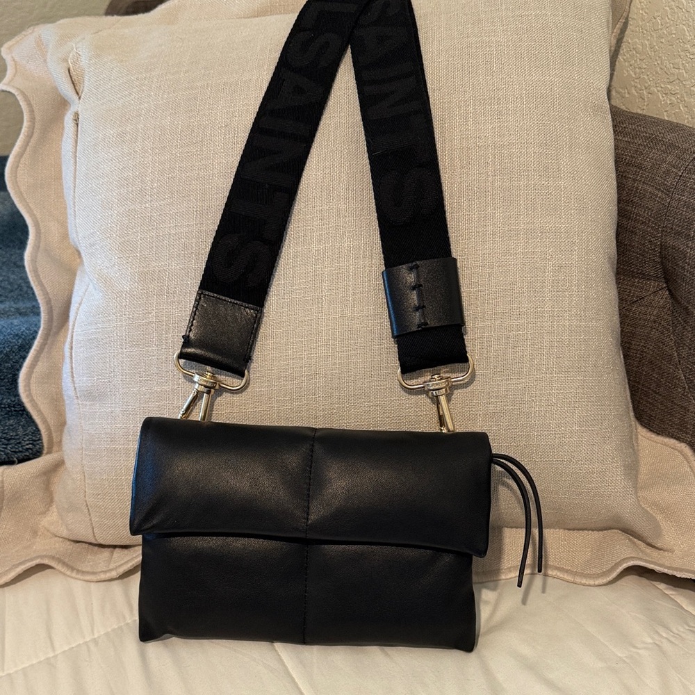 All Saints Ezra Black Crossbody Bag